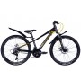 Велосипед AL 24' Discovery QUBE AM DD трещотка рама- ' 2024 Подножка (черно-желтый (м))