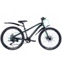 Велосипед ST 24' Formula FOREST DD рама- ' с крылом Pl 2024 (черно-зеленый (м))