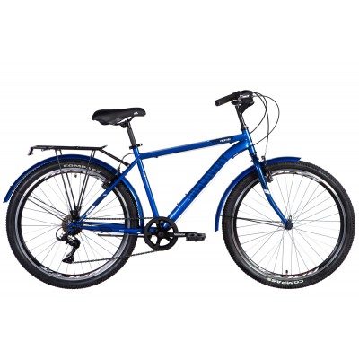 Велосипед ST 26' Discovery PRESTIGE MAN Vbr рама- ' с багажником задн St с крылом St 2024 (синий)