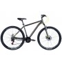 Велосипед 29' Discovery RIDER 2024 (темно-серебристый с желтым (м))