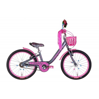 Велосипед 20' Formula CHERRY 2022 (темно-серый с розовым)