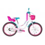 Велосипед 20' Formula FLOWER PREMIUM 2022 (белый с розовым и бирюзовым)