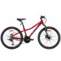 Велосипед 24' Leon JUNIOR AM DD 2022 (красный с серым)