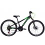 Велосипед 24' Discovery RIDER AM DD 2022 (черно-зеленый (м))