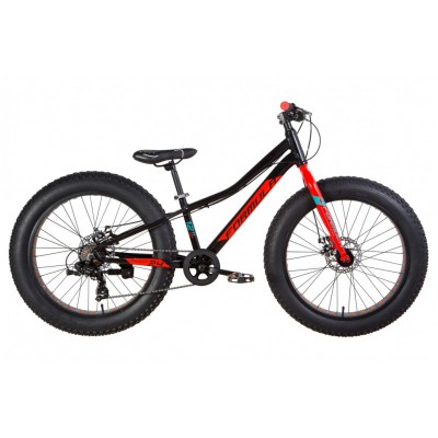 Велосипед уцененный AL 24' Formula PALADIN DD рама- 2021 STK-FR-238 (черно-красный с бирюзовым)