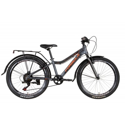 Велосипед AL 24' Formula ACID Vbr рама- с багажником зад St, с крылом Pl 2022 (серо-оранжевый (м))