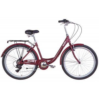 Велосипед 26' Dorozhnik RUBY 2022 (темно-красный (м))