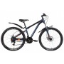 Велосипед уцененный ST 26' Discovery TREK AM DD рама- ' с крылом Pl 2022 STK-DIS-136 (сине-черный (м))