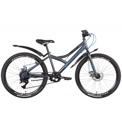 Велосипед 24' Discovery FLINT DD 2022 (серо-синий (м))