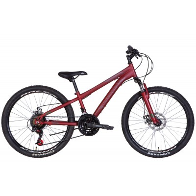 Велосипед 24' Discovery RIDER AM DD 2022 (красно-черный (м))