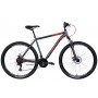 Велосипед ST 29' Discovery RIDER AM DD рама- ' 2022 (темно-серебристый с красным (м))