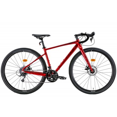Велосипед уцененный 28' Leon GR-90 DD 2022 (красный с черным)