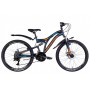Велосипед уцененный ST 24' Discovery ROCKET AM2 DD рама- ' с крылом Pl 2022 STK-DIS-166 (темно-синий с оранжевым (м))