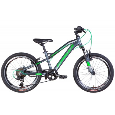 Велосипед AL 20' Formula BLACKWOOD AM Vbr рама- 2022 (темно-серебристый с зеленым)