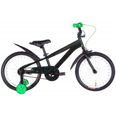 Велосипед 18' Formula WILD 2022 (зеленый с черным)
