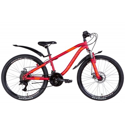 Велосипед 24' Discovery FLINT AM DD 2022 (красный (м))