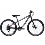 Велосипед 24' Discovery FLINT DD 2022 (черно-серый с оранжевым (м))