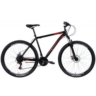 Велосипед ST 29' Discovery RIDER AM DD рама- ' 2022 (черно-красный)