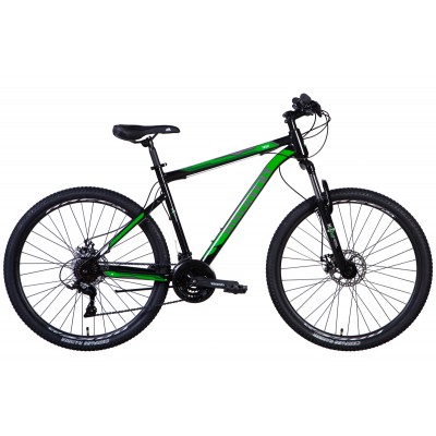 Велосипед 27.5' Discovery TREK 2024 (черно-зеленый )
